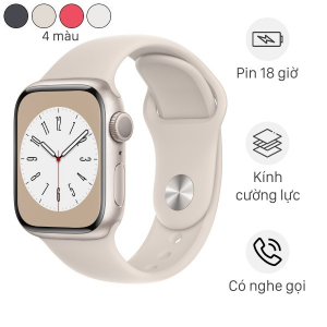 Đồng hồ thông minh Apple Watch Series 8 GPS 41mm viền nhôm dây thể thao