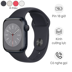 Đồng hồ thông minh Apple Watch Series 8 GPS 45mm viền nhôm dây thể thao