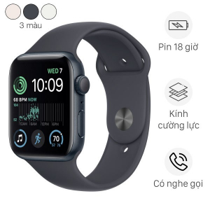 Đồng hồ thông minh Apple Watch SE 2022 GPS 44mm viền nhôm dây thể thao