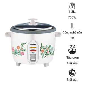 Nồi cơm nắp rời Toshiba 1.8 lít RC-18MH1PV(F)