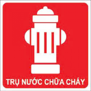 BIỂN BÁO TRỤ CHỮA CHÁY