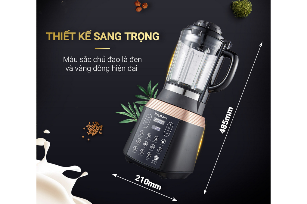 Máy làm sữa hạt đa năng Nagakawa NAG0815