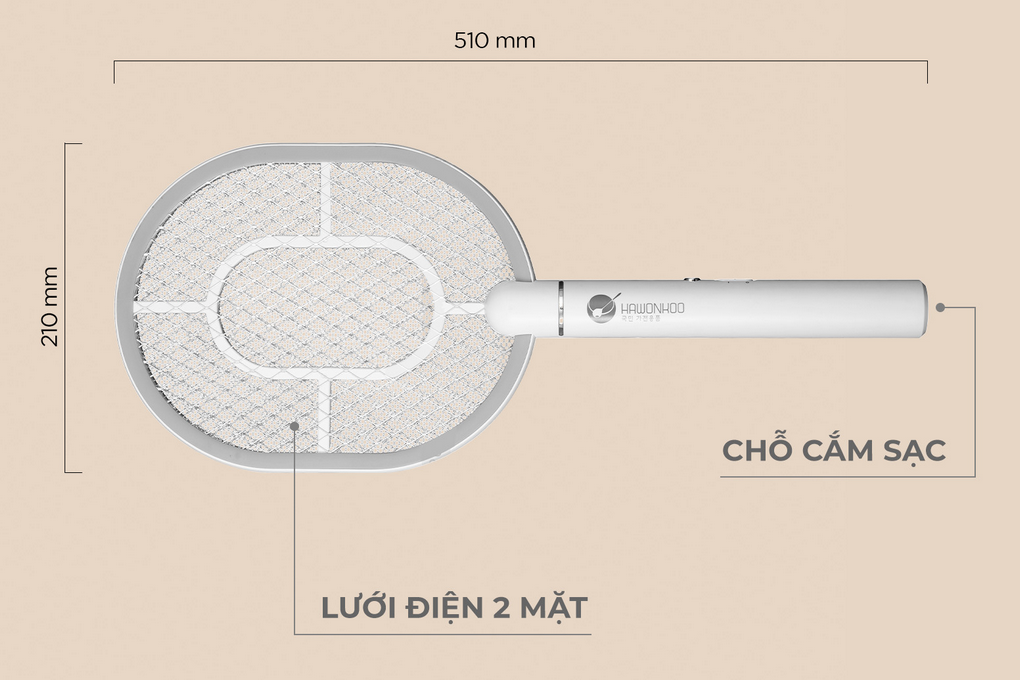 Vợt Muỗi Hawonkoo MSH-021-Tack-Tack