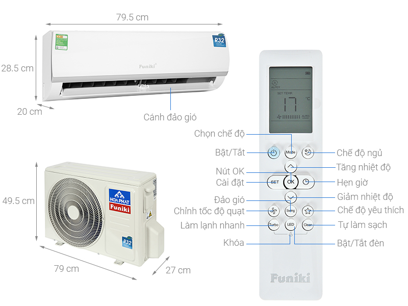 Máy lạnh Funiki 1.5 HP HSC12TMU.ST3