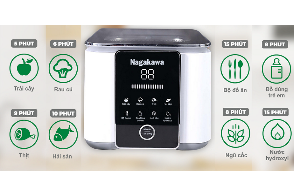 Máy khử khuẩn thực phẩm Nagakawa NAG3906