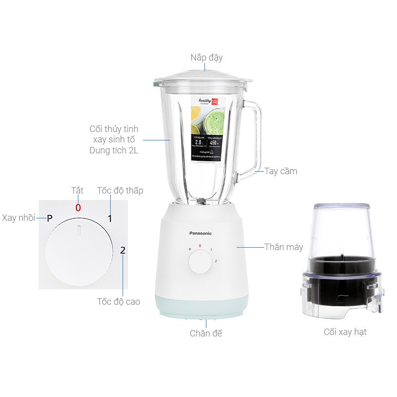 Máy xay sinh tố Panasonic MX-EX1561WRA